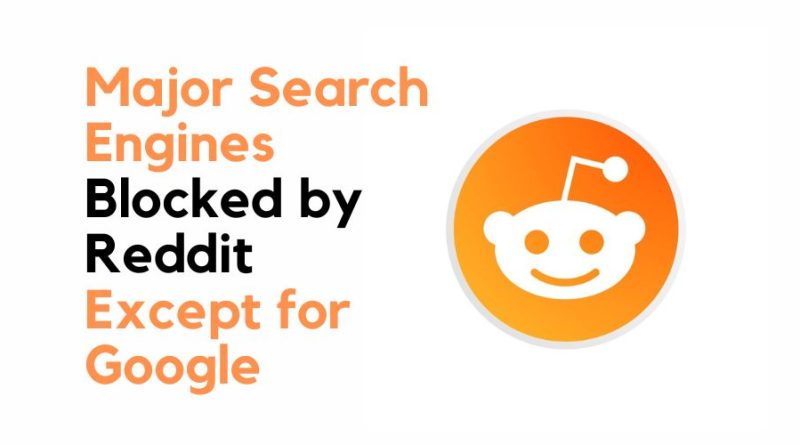 Reddit blocks search engines